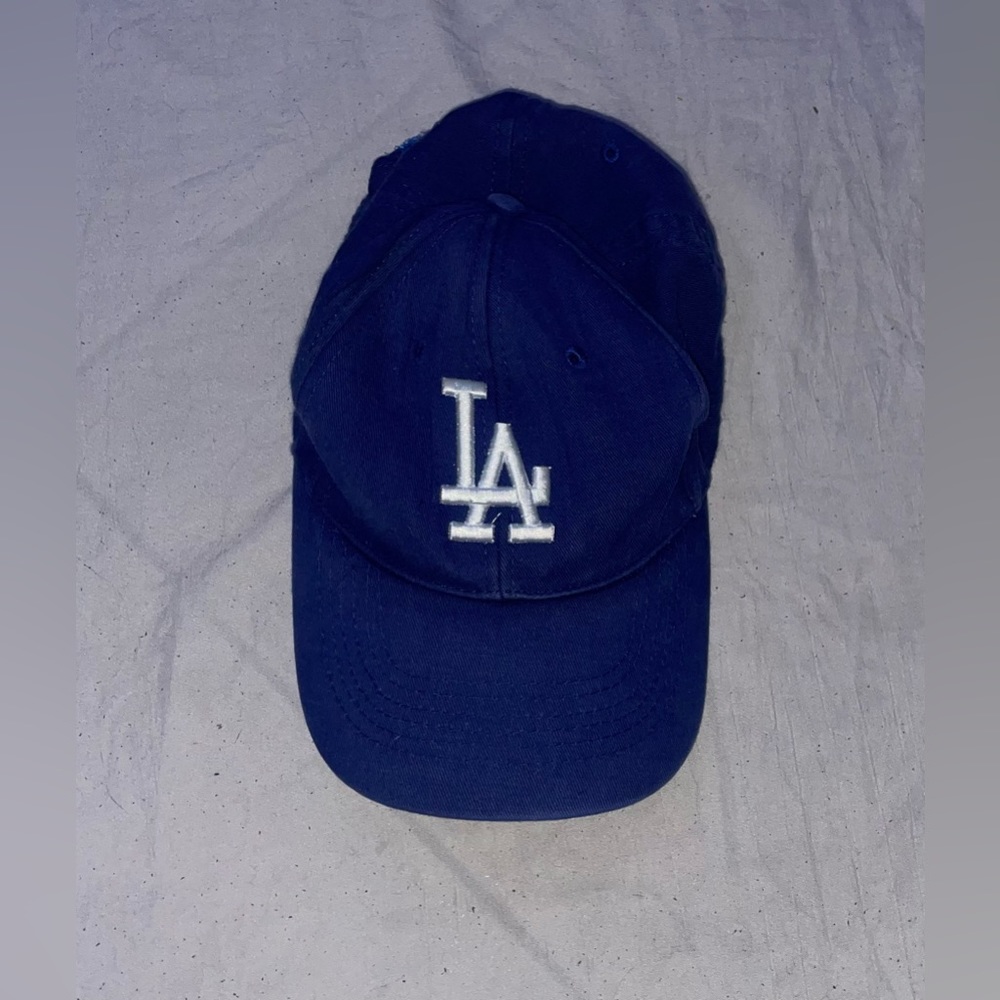 dark blue embroidered baseball cap